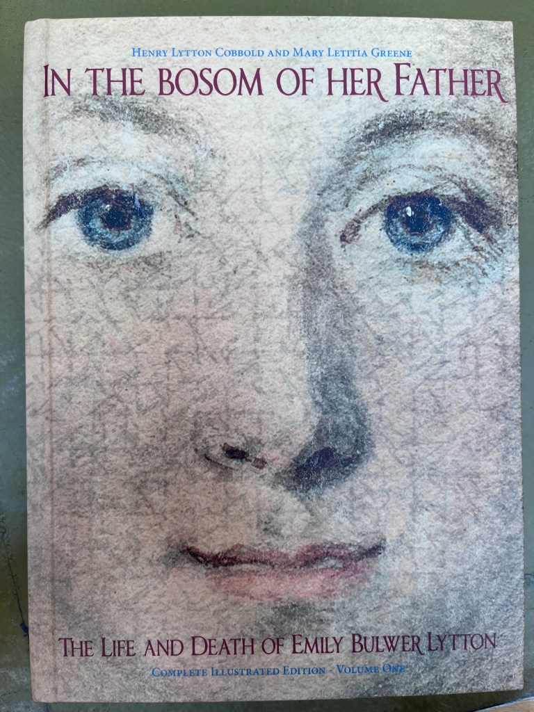 image of the book cover of 'In The Bosom of Her Father' by Henry Lytton Cobbold and Mary Letitia Greene, 2017.